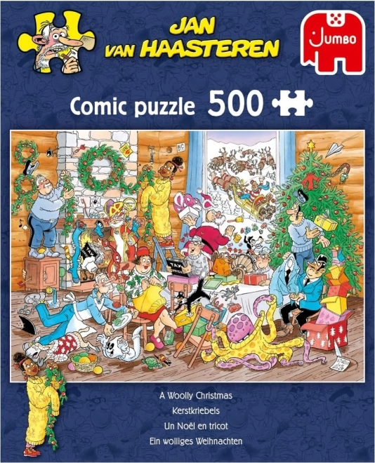 Weihnachtspuzzle von Jan van Haasteren - 500 Teile