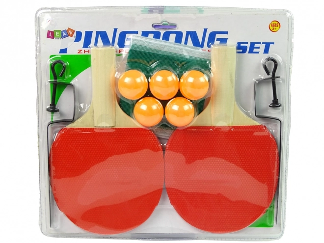 Tischtennis Set Schläger Netz 5 Bälle