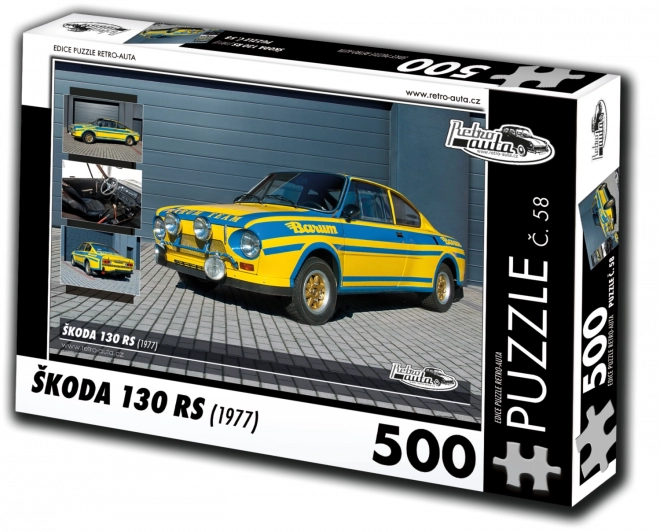 Retro-Autos Puzzle Škoda 130 RS