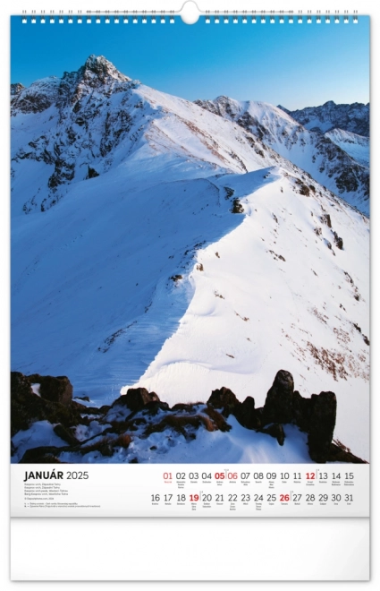 Notique Wandkalender Tatry 2025