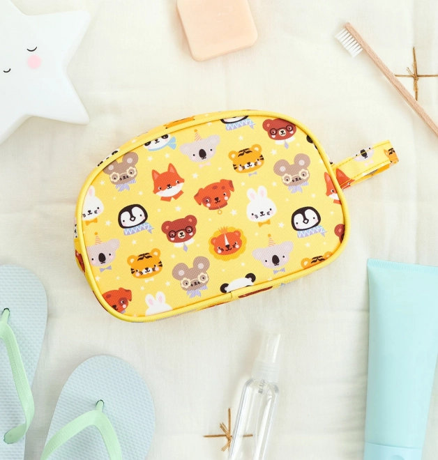 Toilettentasche mit Tierfreund-Motiv von A Little Lovely Company