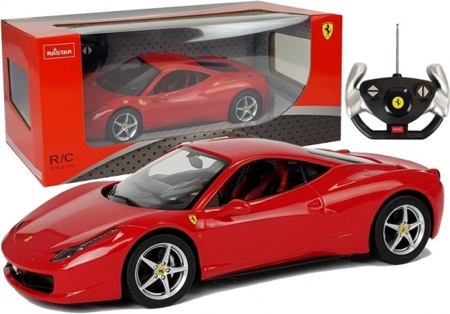 R/C Auto Ferrari 458 Italia Rastar 1:14 Rot
