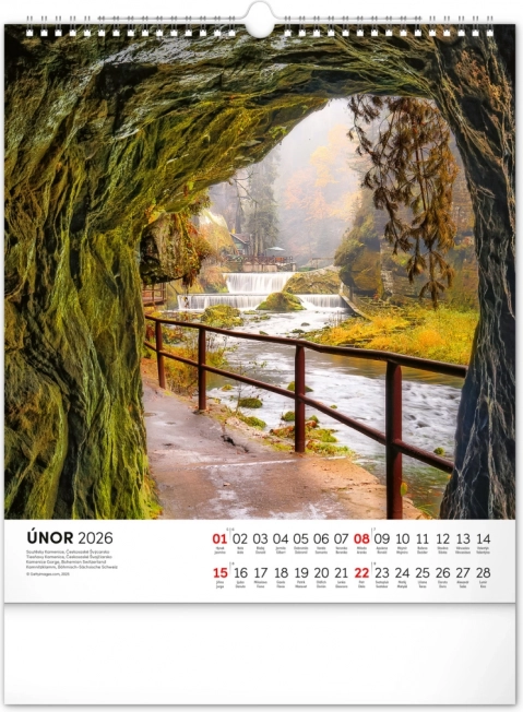 Wandkalender Tschechische Republik 2026