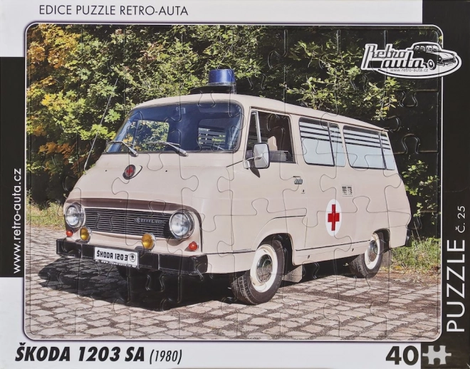 Retro Puzzle Škoda 1203 SA 1980