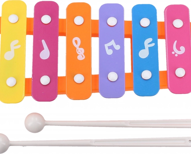 Kinder-Xylophon mit Klopfbank 26 cm