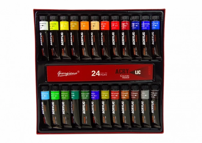 Künstler-Set Acrylfarben in Tuben 24 Farben