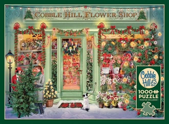 Weihnachtliche Gärtnerei 1000-teiliges Puzzle von COBBLE HILL