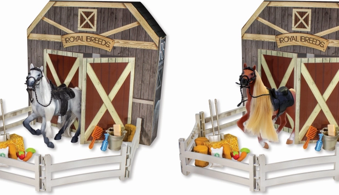 Pferd mit Zubehör Royal Breeds 17 cm