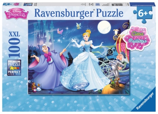 Tropfen Puzzle Cinderella Glitzer XXL