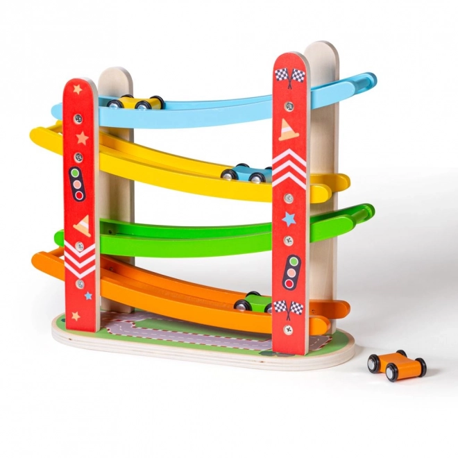 Holz Autorennbahn von Bigjigs Toys