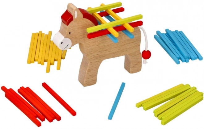 Esel mit Ladung Spielzeug
