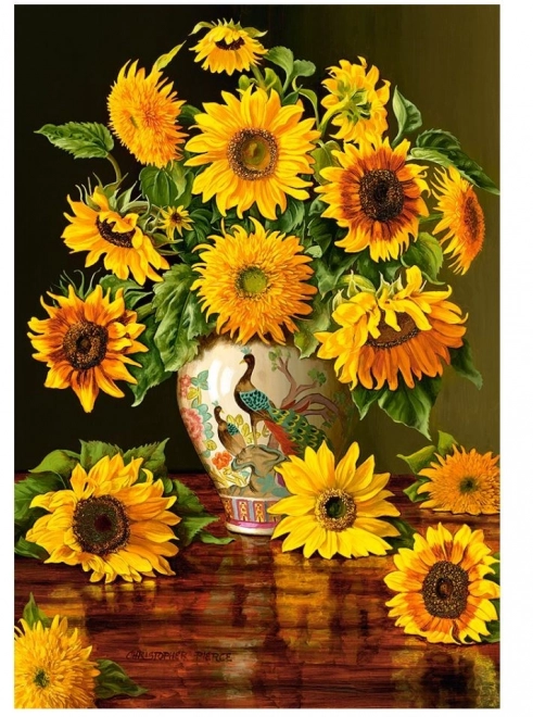Castorland Puzzle Sonnenblumen in Vase 1000 Teile