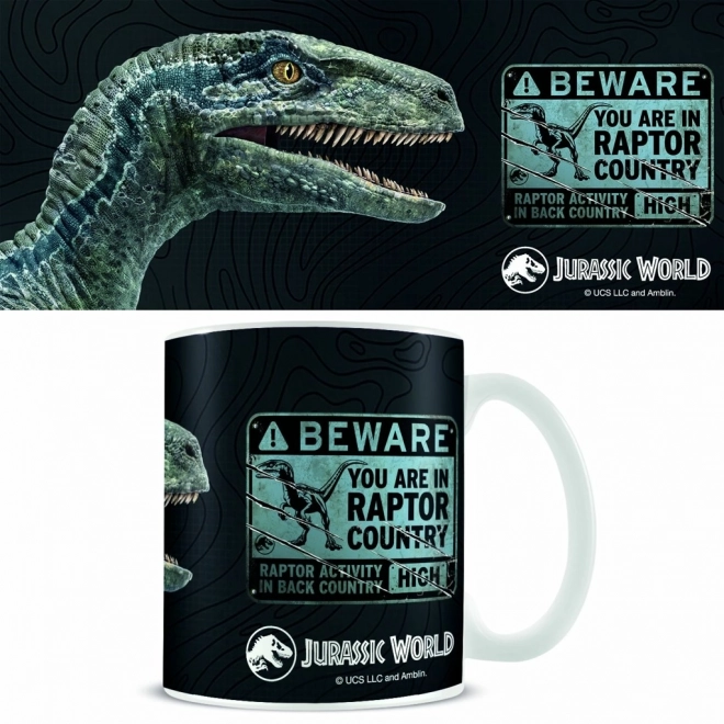 Keramiktasse Jurassic World Blau