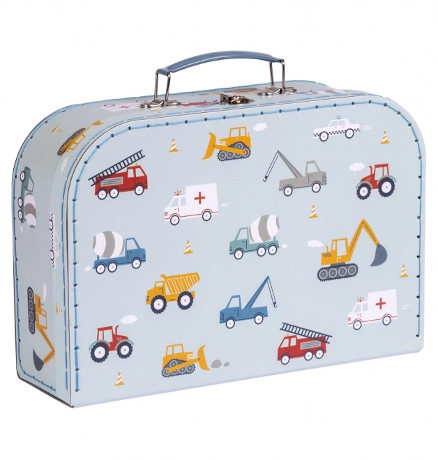 A Little Lovely Company Set aus zwei Pappschachteln – Fahrzeuge