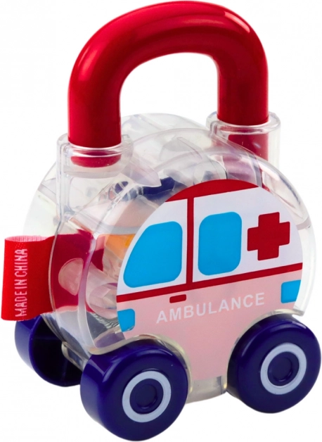 Lernset mit Autos und Schlüsseln Polizei, Feuerwehr, Ambulanz