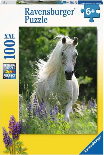 Puzzle Weißes Pferd XXL 100 Teile