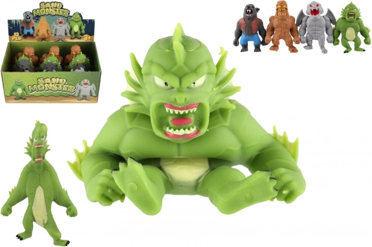 Antistress-Monster aus weichem Silikon, mit Sand gefüllt, 15 cm