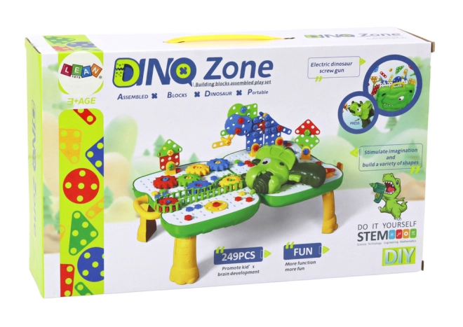 Interaktive Bohrmaschine in Dinosaurierform