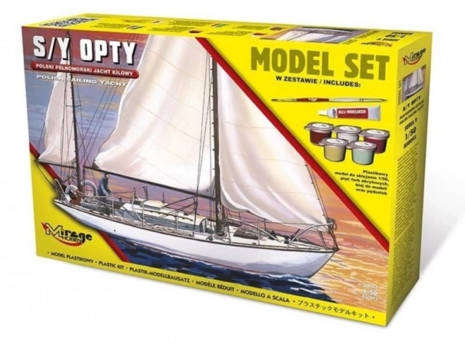 Polnisches Kielboot-Modellboot-Set