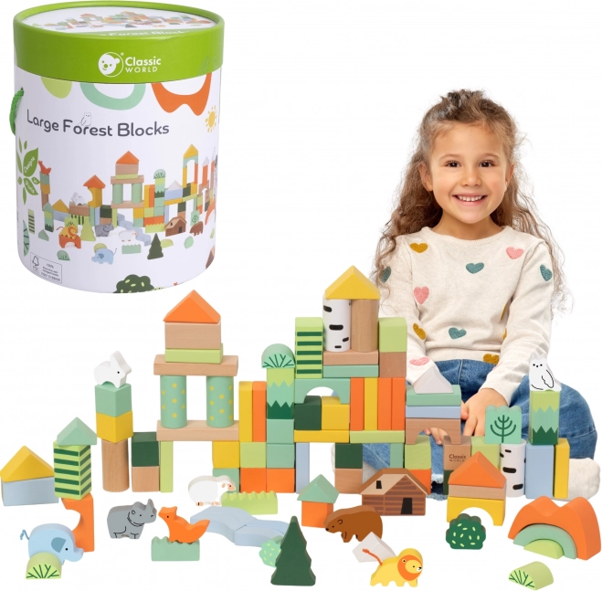 Kreative Holzbausteine Waldwelt von Classic World