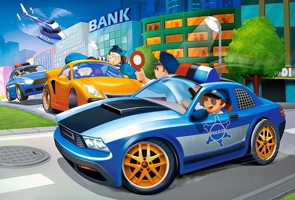 Puzzle Polizeieinsatz MAXI 40 Teile