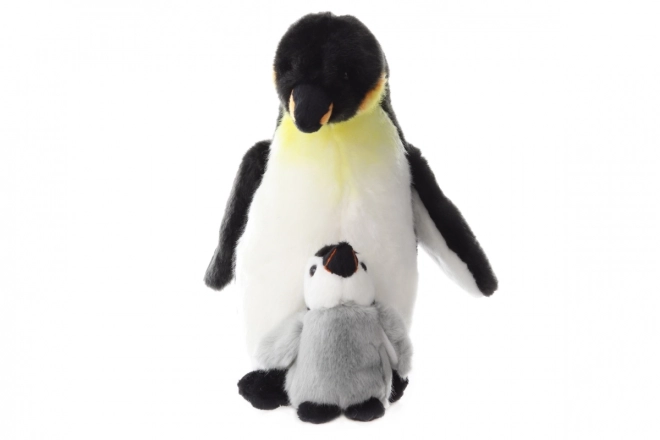 Plüschpinguin mit Küken 27 cm