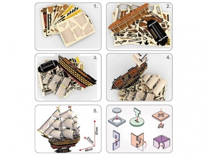 3D Puzzle Schiff HMS Victory