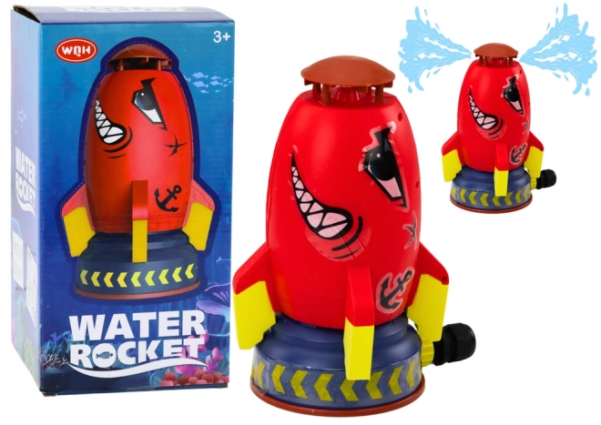 Wasser-Raketen-Sprinkler Launcher Roter Hai