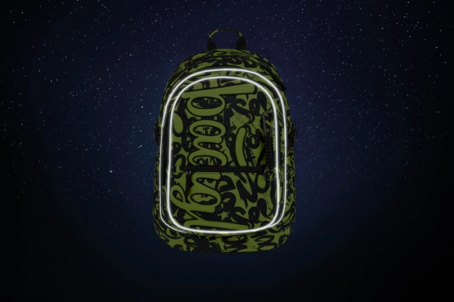 BAAGL 3 SET Core Lime: Rucksack, Federmäppchen, Beutel