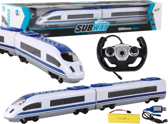 Ferngesteuerter Zug 65 cm Lichter R/C Weiß
