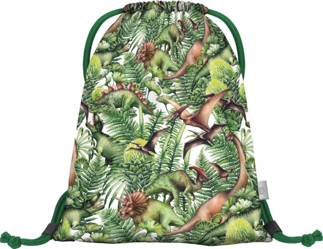 Baagl Schulset mit Dinosauriermotiv: Rucksack, Federmäppchen und Beutel