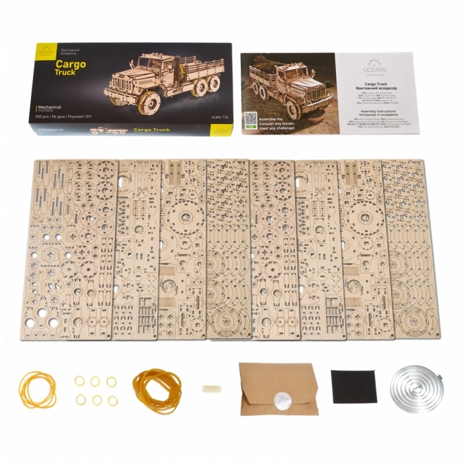 Ugears 3D Holzmechanisches Puzzle LKW Cargo