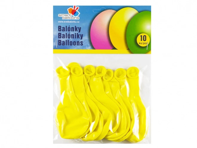 Aufblasbare Luftballons Gelb 10 Stk