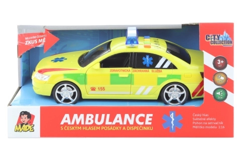 Krankenwagen mit Sirene und Soundeffekten