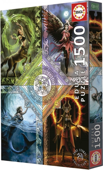 Educa Puzzle Elementare Magie: Tierkreis 1500 Teile