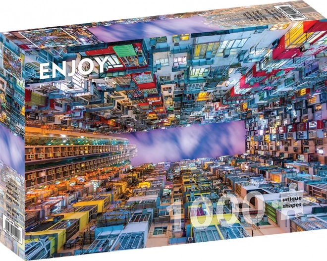Puzzle Bunt Eingerichtetes Wohnhaus, Hongkong 1000 Teile