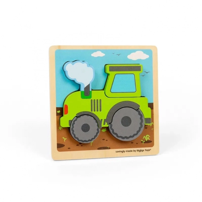 Bigjigs Toys Einlegepuzzle Traktor