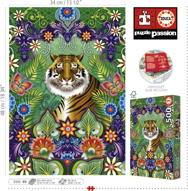 Educa Puzzle Bengalischer Tiger 500 Teile