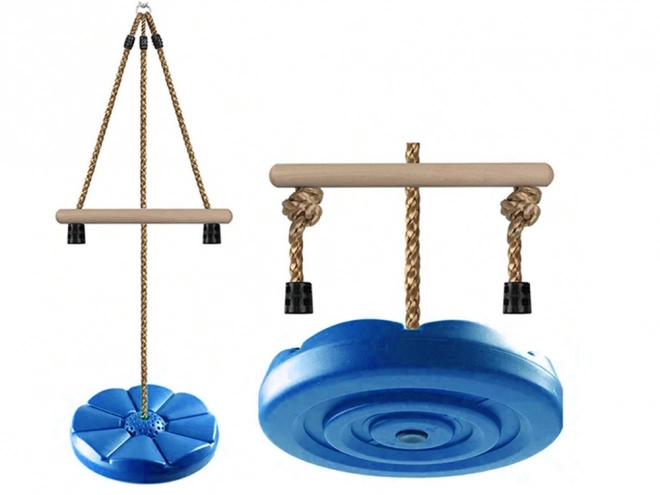 Kinder Rundscheibe Gartenschaukel Seil dick – Blau