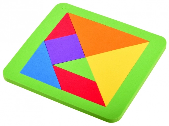 Bunte logik-puzzlespiel Tangram