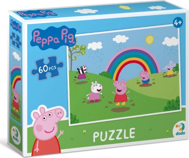 Peppa Wutz Regenbogen Puzzle 60 Teile