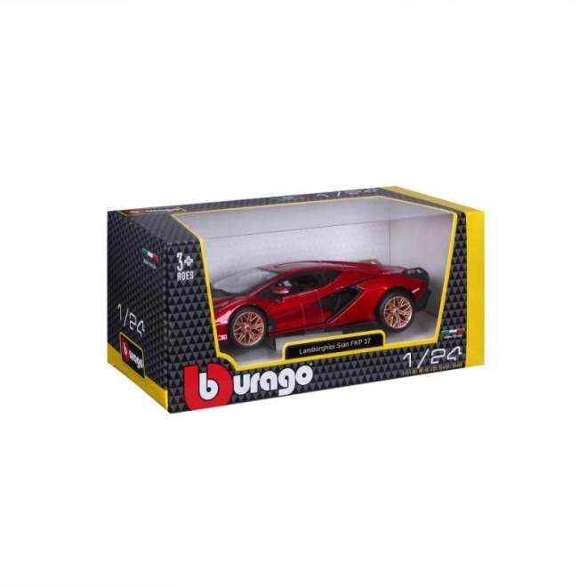 Bburago Lamborghini Sian FKP37 - Rot im Maßstab 1:24