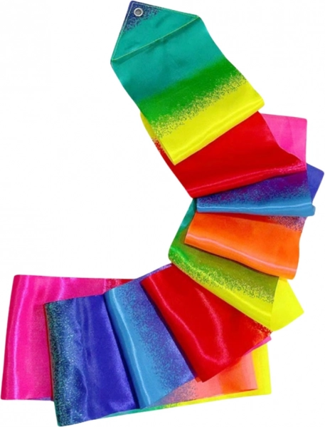 Bunte Gymnastikband für Tanz und Übung 205 x 5 cm