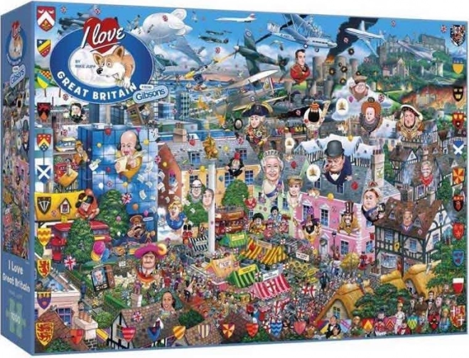 Puzzle Ich liebe England 1000 Teile