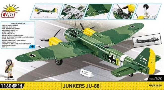 Historisches Junkers Ju-88 Bomber Modell