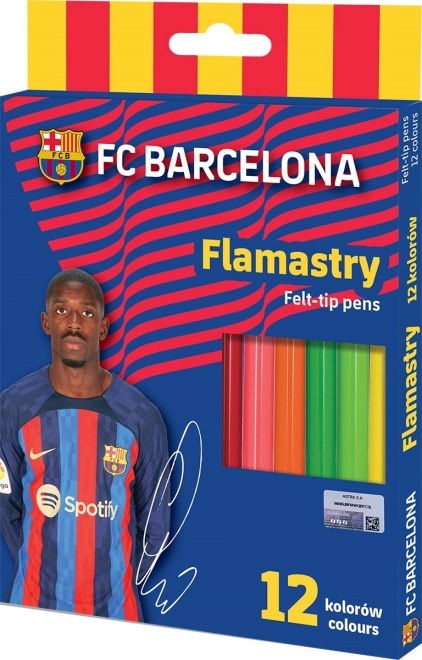 Filzstifte ASTRA FC Barcelona, 12 Farben (Mix)
