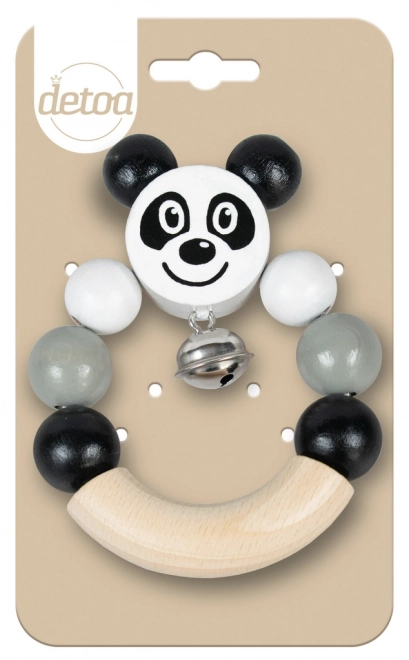 Holz Rassel Panda