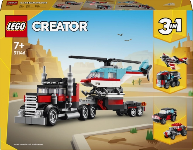 Lego Creator - Lkw mit Helikopter