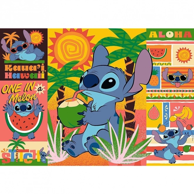 Puzzle 500 Teile Urlaub mit Stitch - Lilo und Stitch