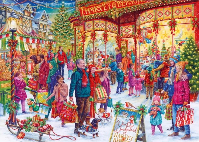 Gibsons Puzzle Limitierte Weihnachtsedition Winterwunderland 1000 Teile
